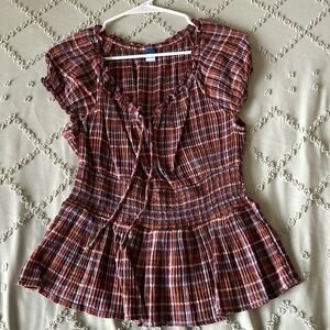 Ruched striped Old Navy top